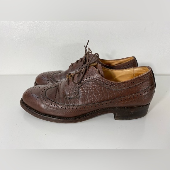 Boulet Other - Boulet Mens Size 9.5 LWT Bluchers Derby Dress Shoes Brown Exotic Leather